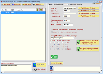 VoIP Emulator screenshot 2