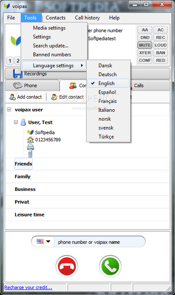 Voipax screenshot 2