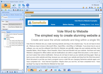 Vole Word to Website Portable screenshot