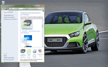 Volkswagen Scirocco Theme screenshot