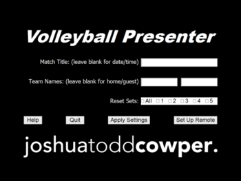 Volleyball Presenter screenshot