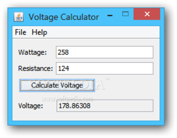 Voltage Calculator screenshot