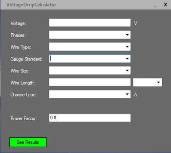 Voltage Drop Calculator screenshot 2