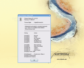 Volume Hotkey XP screenshot
