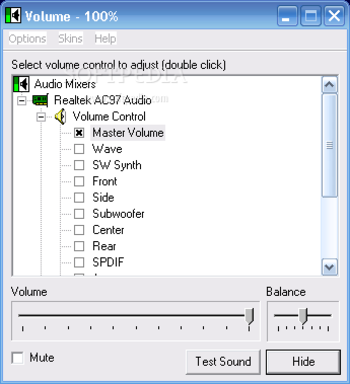 VolumeTray screenshot