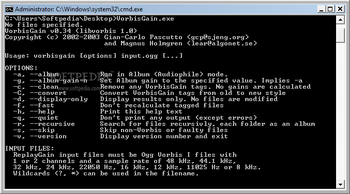 VorbisGain screenshot