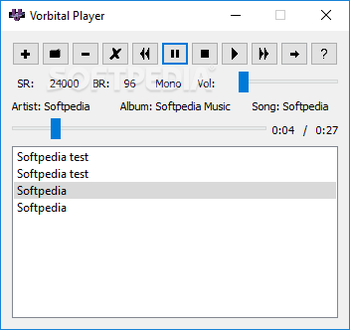 Vorbital Player screenshot