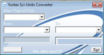 Vortex Sci-Units Converter screenshot