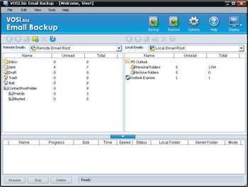 VOSI.biz Email Backup screenshot