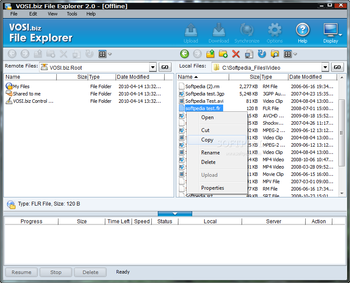 VOSI.biz File Explorer  screenshot