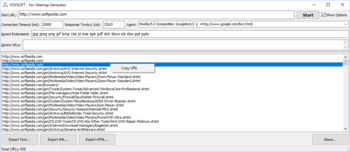 Vov Sitemap Generator screenshot