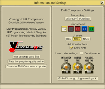 Voxengo Deft Compressor screenshot 2