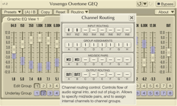 Voxengo Overtone GEQ screenshot
