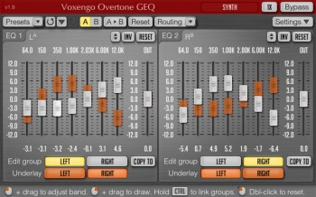 Voxengo Overtone GEQ  screenshot