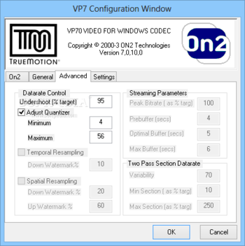 VP7 Video Codec Personal Edition screenshot 2