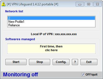 VPN Lifeguard Portable screenshot