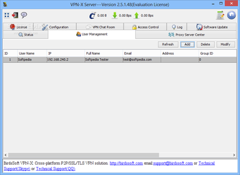 VPN-X Server screenshot 2