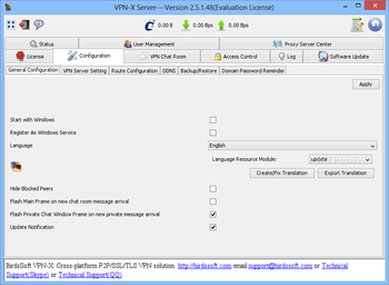 VPN-X Server screenshot 4