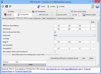 VPN-X Server screenshot 5