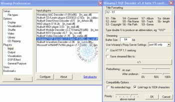 VQF plugin for Winamp screenshot