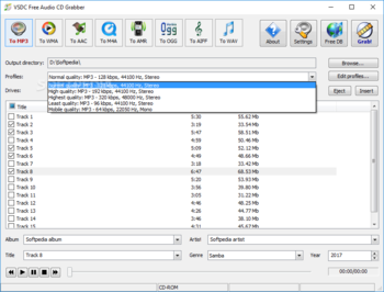 VSDC Free Audio CD Grabber screenshot 2