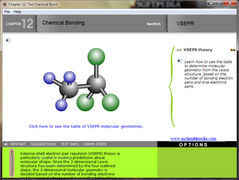 VSEPR screenshot