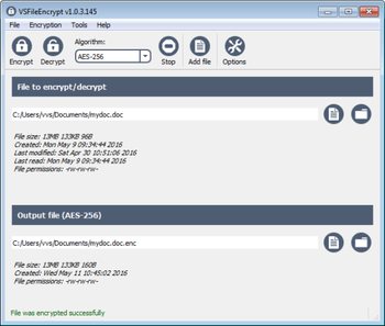 VSFileEncrypt screenshot