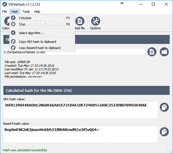 VSFileHash screenshot 4