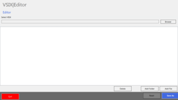 VSIX Editor screenshot