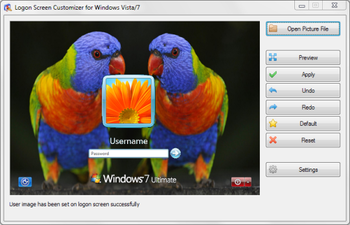 VSLogonScreenCustomizer Portable  screenshot