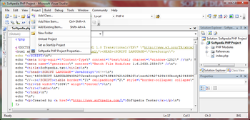 VS.Php for Visual Studio 2005 screenshot 4