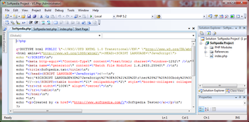 VS.Php for Visual Studio screenshot