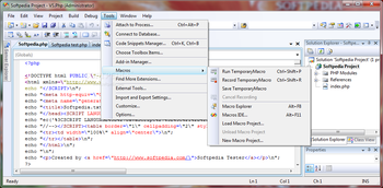 VS.Php for Visual Studio screenshot 7