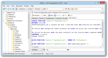 VSQL++ for PostgreSQL screenshot 8