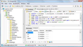 VSQL++ for PostgreSQL screenshot 6