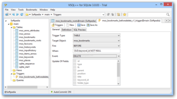 VSQL++ for SQLite screenshot 2