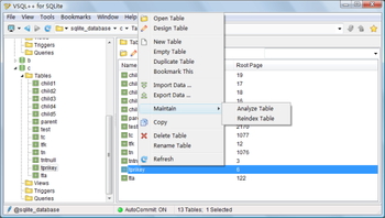 VSQL++ for SQLite screenshot 2