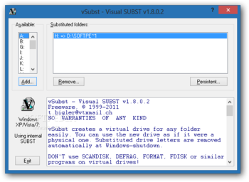 vSubst screenshot