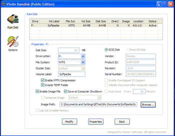 VSuite Ramdisk screenshot 2