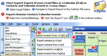 vSync for Outlook screenshot