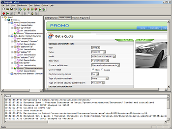 vTest screenshot