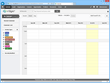 vtiger CRM screenshot
