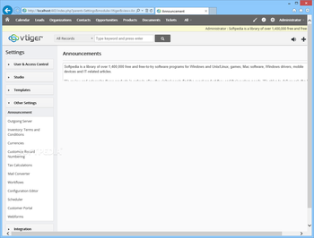 vtiger CRM screenshot 12