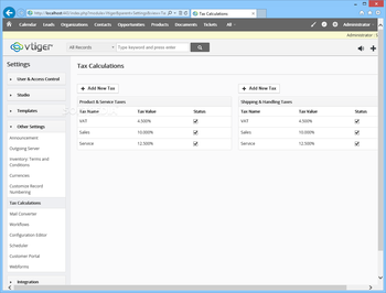 vtiger CRM screenshot 13