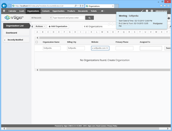 vtiger CRM screenshot 3
