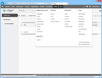 vtiger CRM screenshot 9