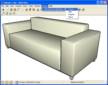 VTK Export for SketchUp screenshot