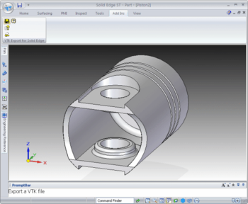 VTK Export for Solid Edge screenshot