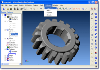 VTK Import for Alibre Design screenshot