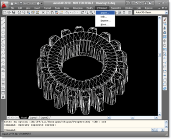 VTK Import for AutoCAD screenshot